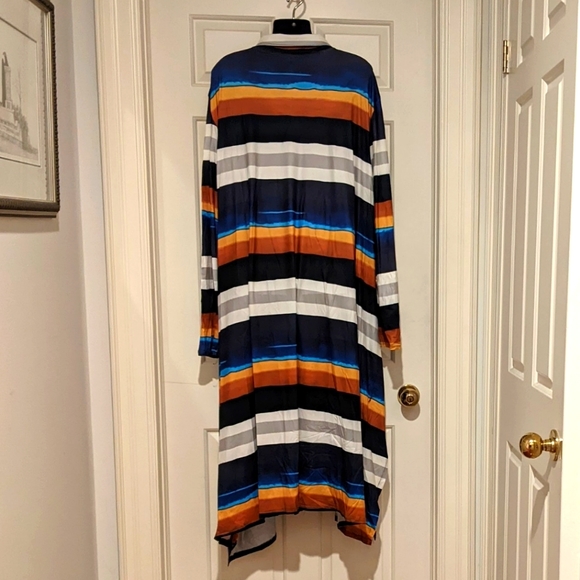 🚩2 for $15 - Striped Shirt Dress - Picture 2 of 3